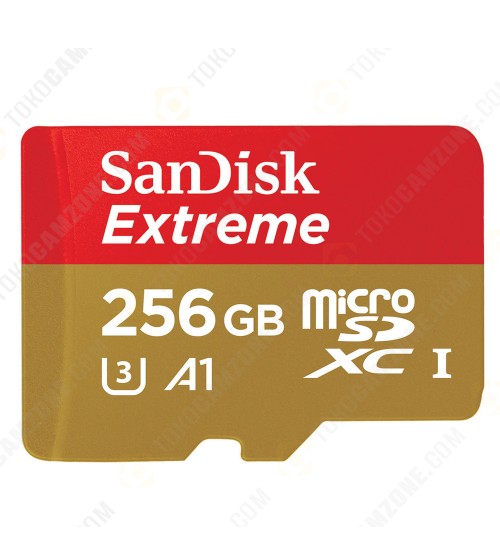 Sandisk Extreme MicroSDHC UHS-I Card Read 100MBs/Write 90MBs 256GB (With Adapter)